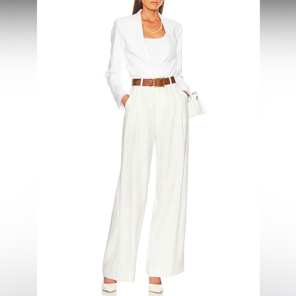 NWT NONchalant Wide Leg Fabi Pant- White